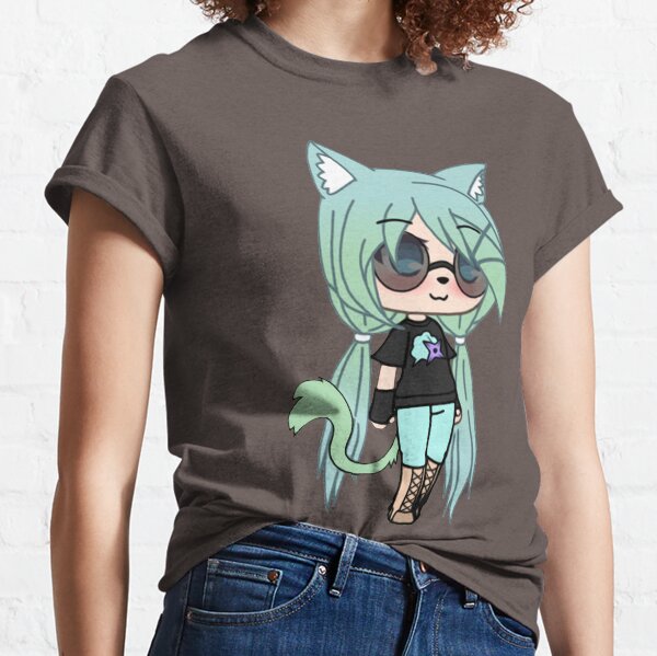 Cute Gacha Girl Foxy Chan Cool Design Trendy T-shirt Tee Gacha