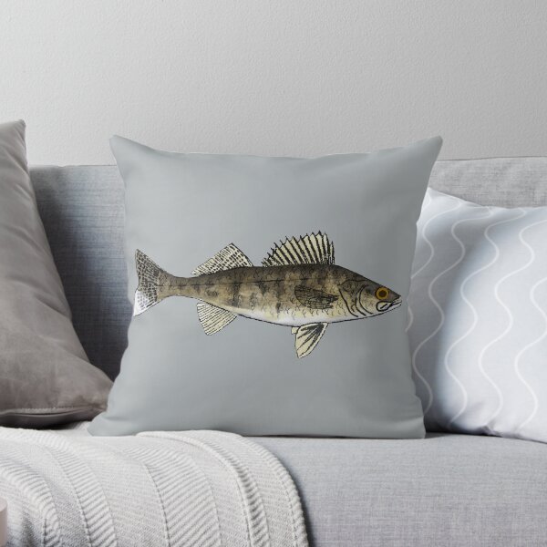 Walleye Throw Pillow