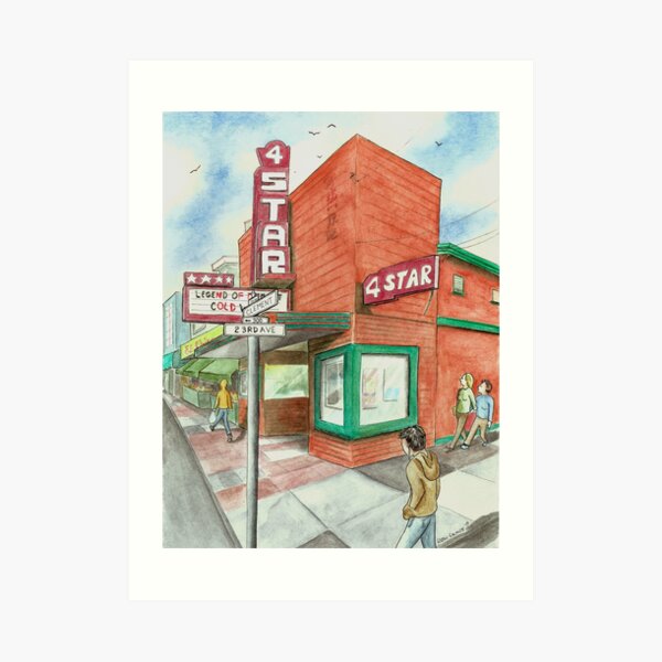 "4-Star Theatre" by Robin Galante Art Print
