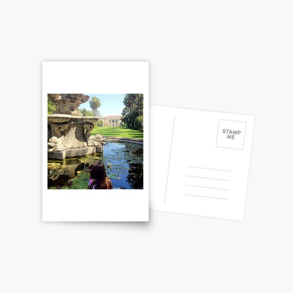 A Fountain in the Garden Postcard