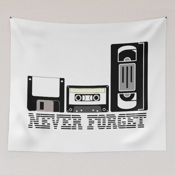 Item preview, Floppy Cassette VHS | Never Forget designed and sold by PureCreations.