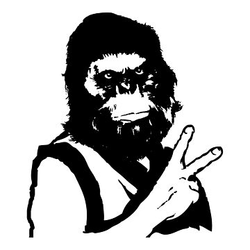 Artwork thumbnail, Big Foot Peace Sign Symbol by mindofpeace