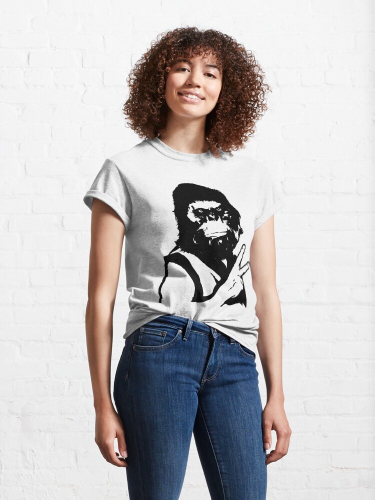 Thumbnail 4 of 7, Classic T-Shirt, Big Foot Peace Sign Symbol designed and sold by mindofpeace.