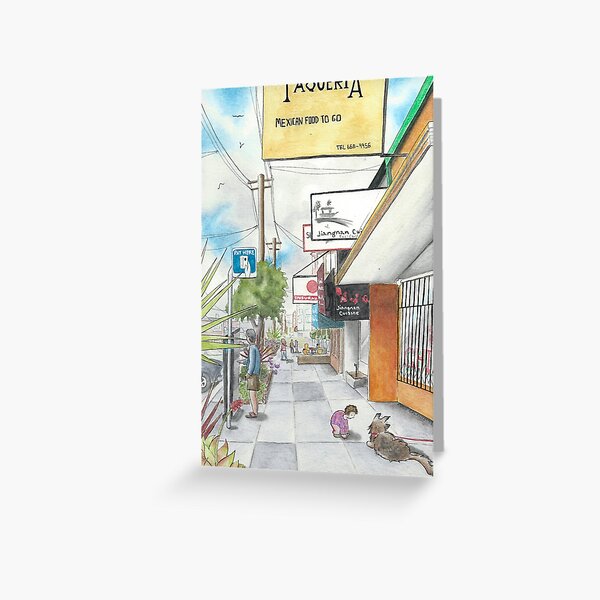 Neighborhood Portrait: Balboa between 35th & 36th Aves Greeting Card