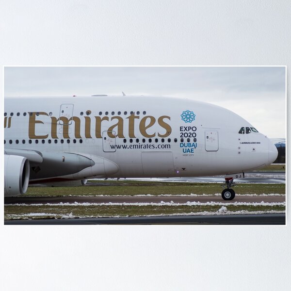 Item preview, Emirates A380 Nose shot at Manchester designed and sold by PlaneMad1997.
