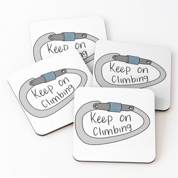 Item preview, Keep on climbing carabiner designed and sold by kaylaloha.