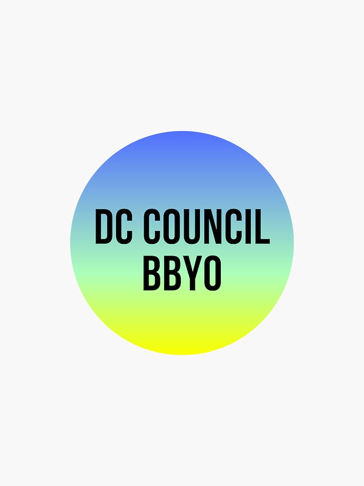 "DC Council BBYO" Sticker for Sale by jbloom34 Redbubble