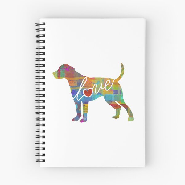 Item preview, Foxhound Love - A Bright and Colorful Watercolor Style Gift designed and sold by traciwithani.