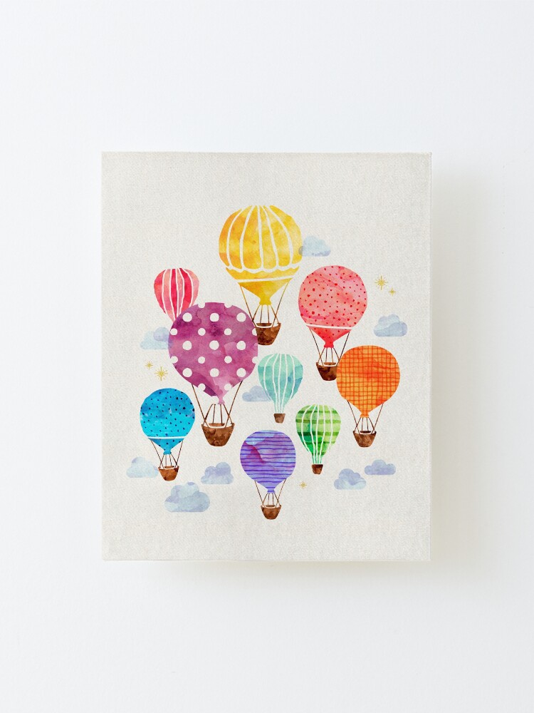 Alternate view of Hot Air Balloon Mounted Print