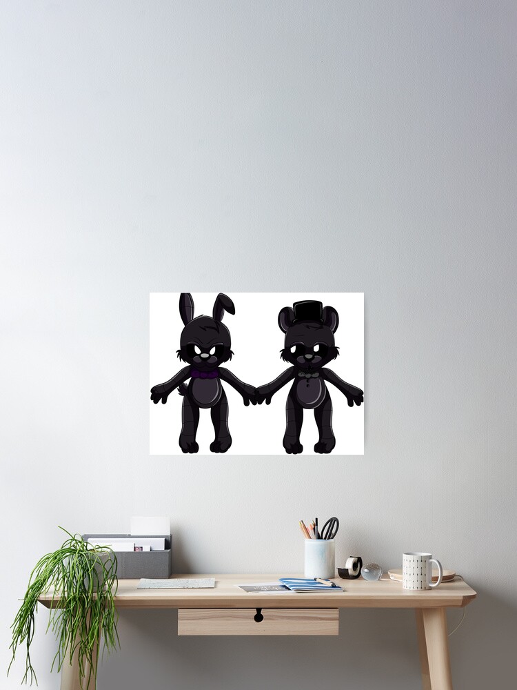 Five nights at Freddy Chibi Shadow Bonnie and Freddy Poster for Sale by  sarahsama