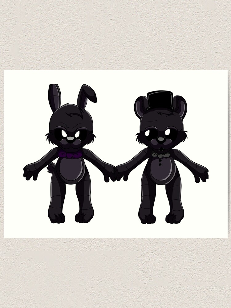 Shadow Freddy and Shadow Bonnie Poster Art Print for Sale by Toy