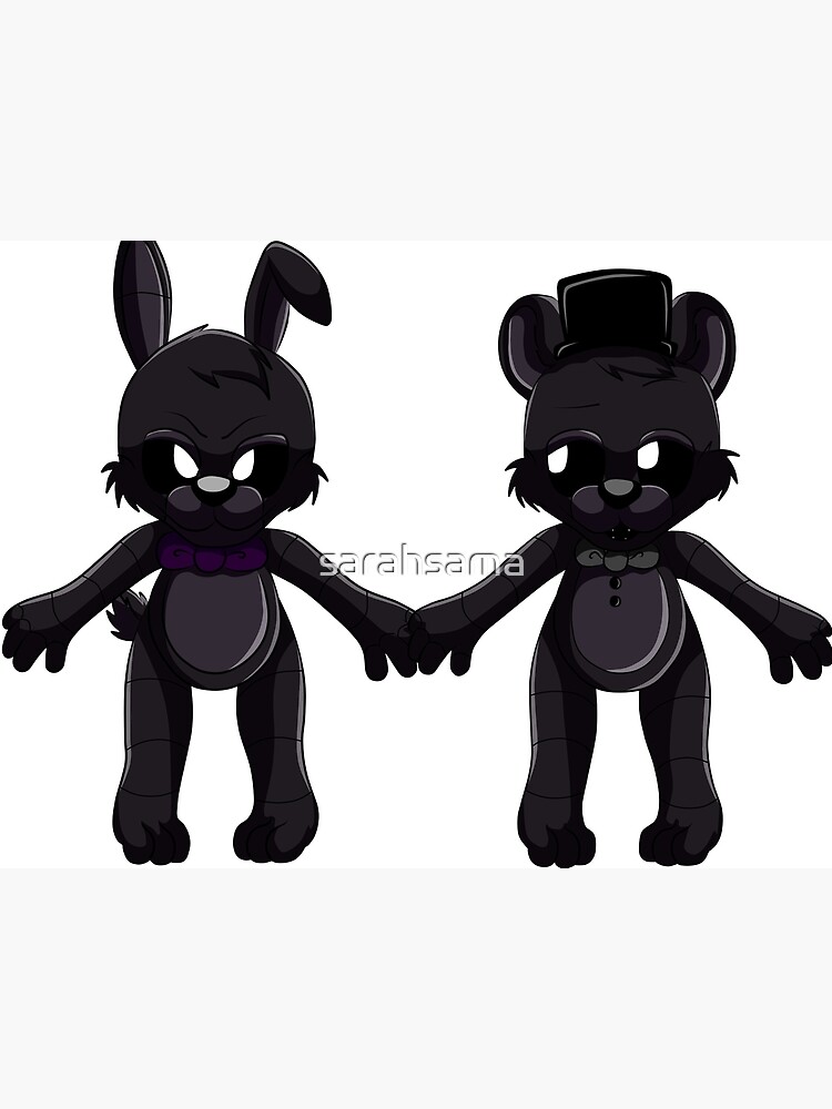 Shadow Freddy Black Withered Version Handmade Fnaf Plush by 