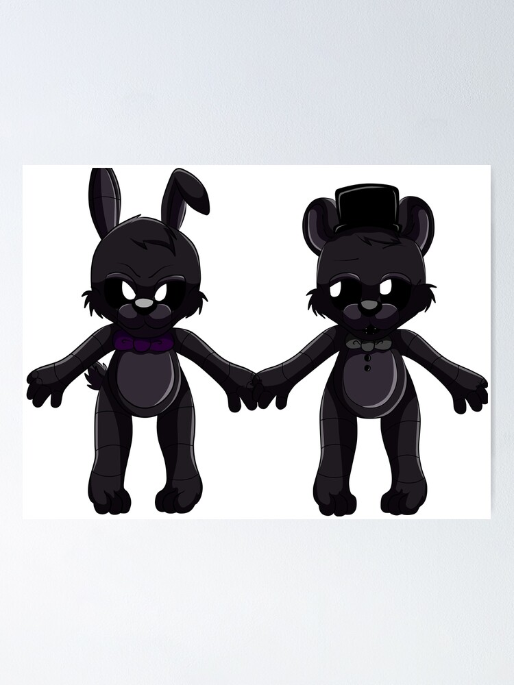 Five nights at Freddy Chibi Shadow Bonnie and Freddy Poster for Sale by  sarahsama