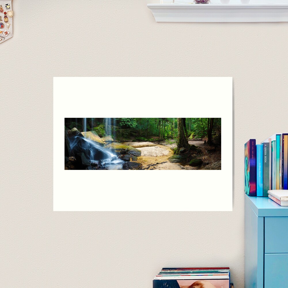 Oakland Falls, Hazelbrook, New South Wales, Australia Art Print