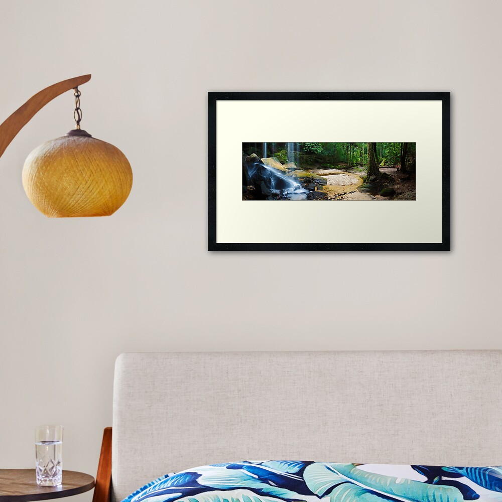 Oakland Falls, Hazelbrook, New South Wales, Australia Framed Art Print