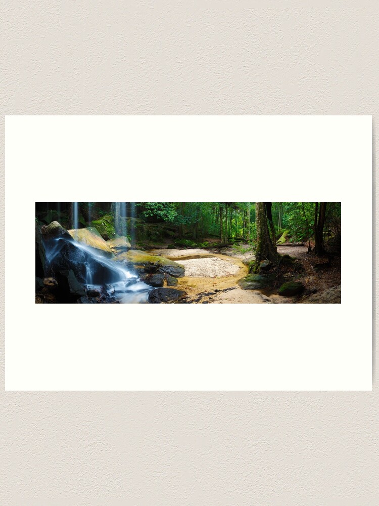Alternate view of Oakland Falls, Hazelbrook, New South Wales, Australia Art Print