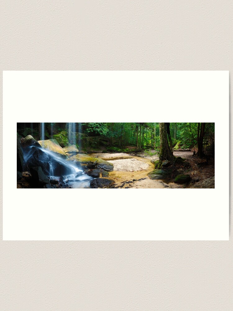Alternate view of Oakland Falls, Hazelbrook, New South Wales, Australia Art Print