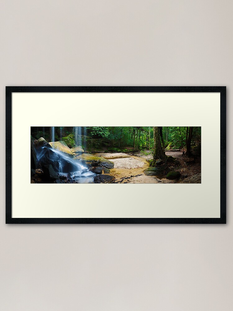 Alternate view of Oakland Falls, Hazelbrook, New South Wales, Australia Framed Art Print