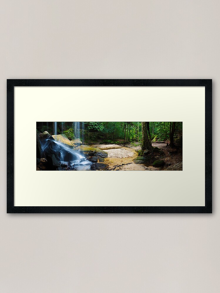 Alternate view of Oakland Falls, Hazelbrook, New South Wales, Australia Framed Art Print
