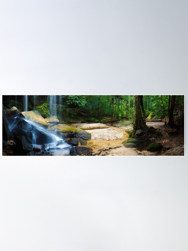 Alternate view of Oakland Falls, Hazelbrook, New South Wales, Australia Poster