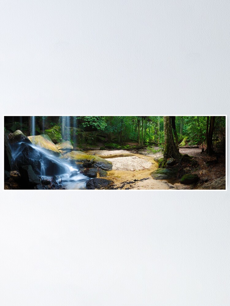 Alternate view of Oakland Falls, Hazelbrook, New South Wales, Australia Poster
