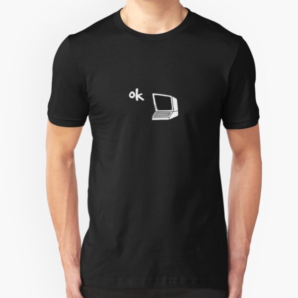 radiohead inspired ok computer t-shirt Slim Fit T-Shirt