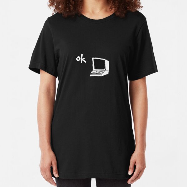radiohead inspired ok computer t-shirt Slim Fit T-Shirt