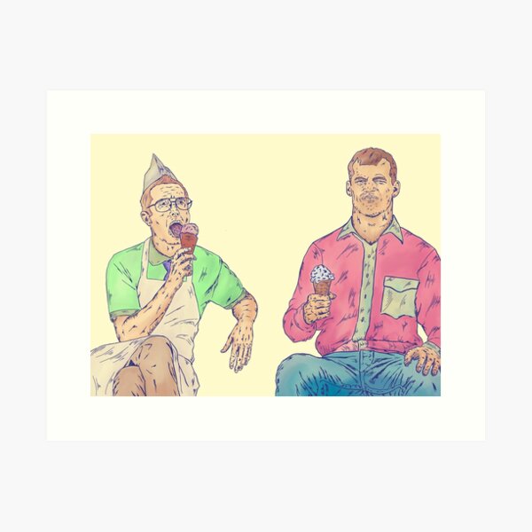 Wish Wayne Would Lick My Cone Art Print