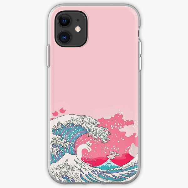 Pink Pale Waves - Iphone & Galaxy Cases iPhone Soft Case