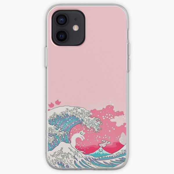 Pink Pale Waves - Iphone & Galaxy Cases iPhone Soft Case
