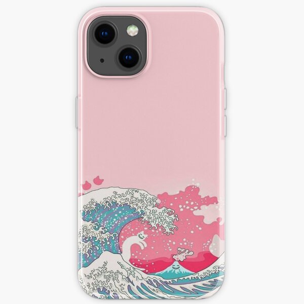 Pink Pale Waves - Iphone & Galaxy Cases iPhone Soft Case