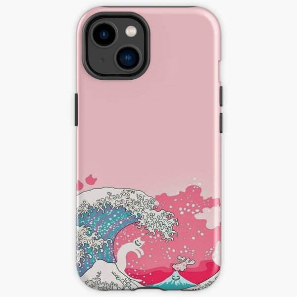 Pink Pale Waves - Iphone & Galaxy Cases iPhone Tough Case