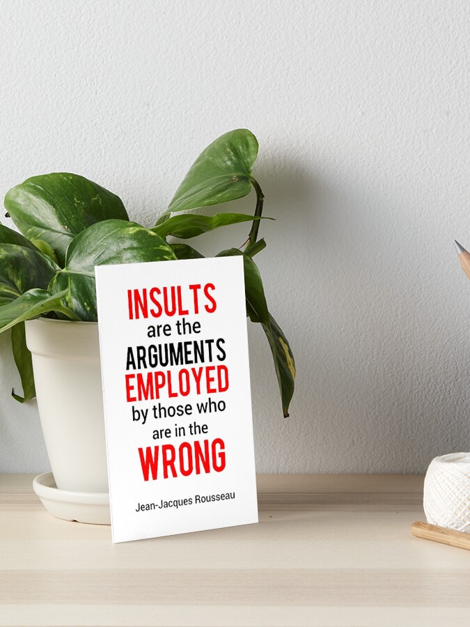 Jean Jacques Rousseau Quote Art Board Print By Thinkquote Redbubble