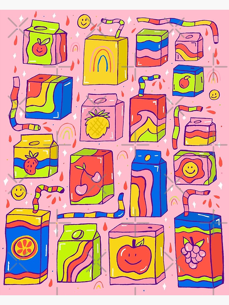 Juice Box Print by doodlebymeg