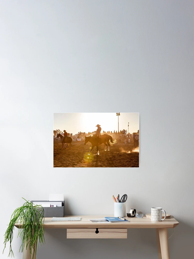 Thumbnail 2 of 3, Poster, Sunset Rodeo designed and sold by Natalie Ord.