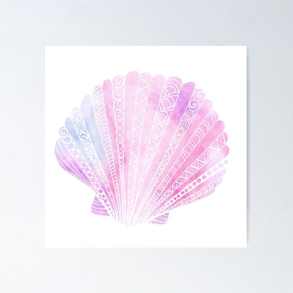 Item preview, patterned pastel seashell designed and sold by allie1.