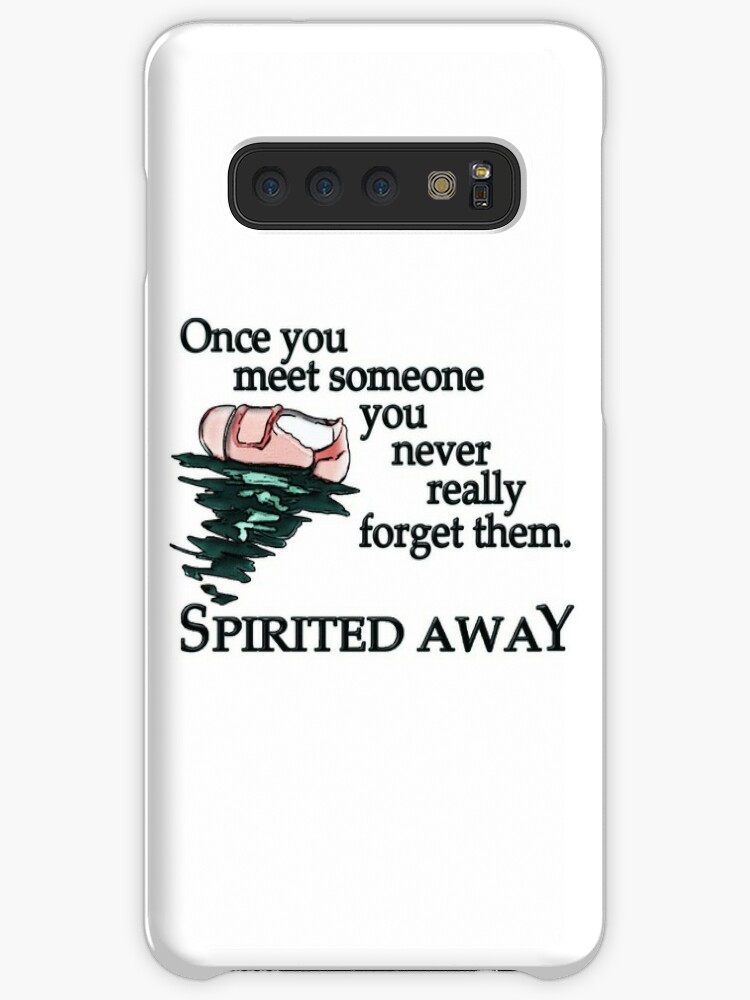 Sketchy Style Spirited Away Quote Case Skin For Samsung Galaxy