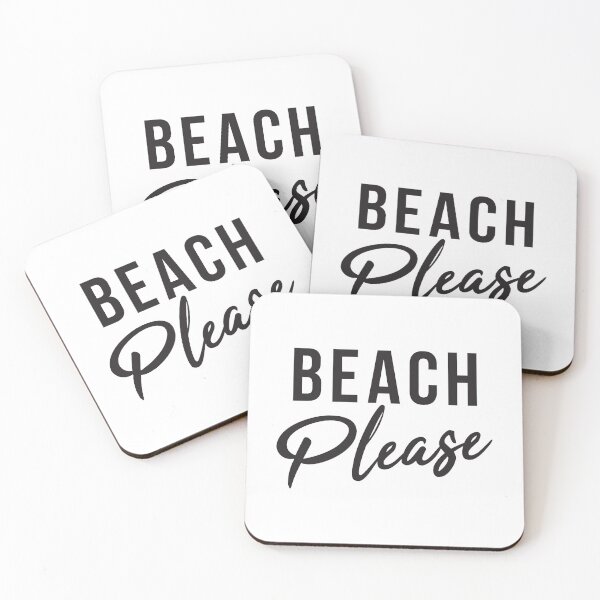 Item preview, BEACH PLEASE - black type designed and sold by VonBraun.