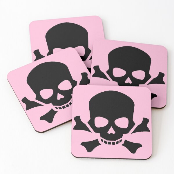 Item preview, BLACK SKULL AND CROSSBONES ON COTTON CANDY designed and sold by PetsandBeyond.