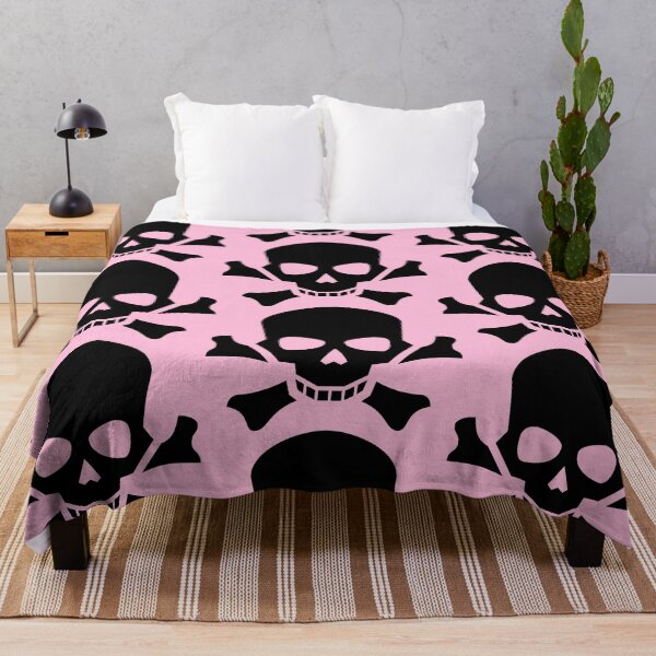 Item preview, BLACK SKULL AND CROSSBONES ON COTTON CANDY designed and sold by PetsandBeyond.
