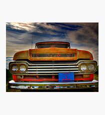 Textured Ford Truck Photographic Print