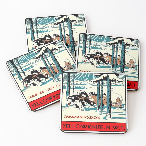 Item preview, Yellowknife Northwest Territories NWT Canada Vintage Travel Decal designed and sold by hilda74.