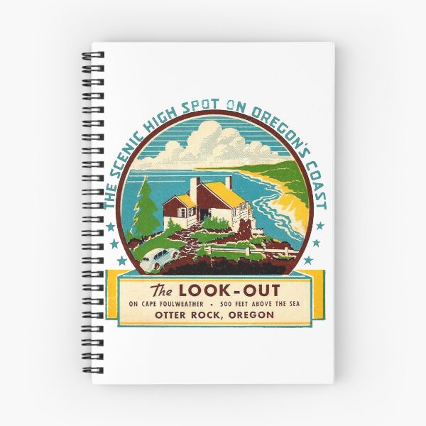Item preview, The Look Out on Oregon's Coast Vintage Travel Decal designed and sold by hilda74.