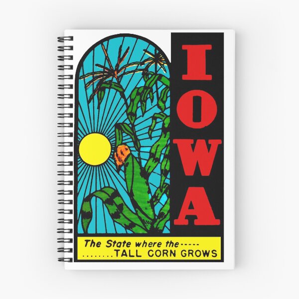 Item preview, Iowa IA State Tall Corn Vintage Travel Decal designed and sold by hilda74.