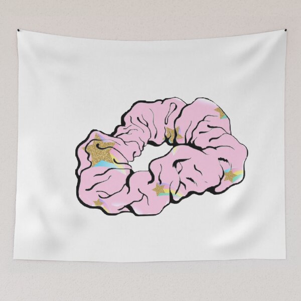 Item preview, Pink Rainbow Star Scrunchie designed and sold by Kate Boone.