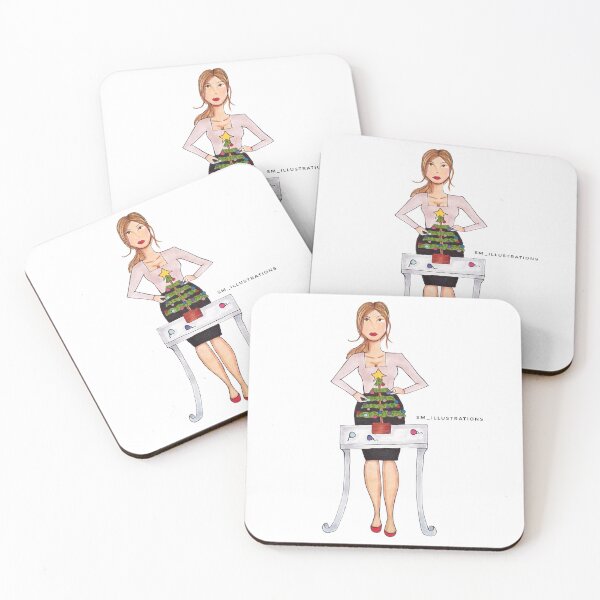 Item preview, Christmas Tree Fashion art print designed and sold by SMillustrations.