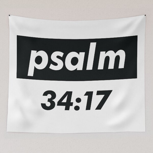 Item preview, Psalm 34:17 When The Righteous Cry For Help, The Lord Hears, And Rescues Them From All Their Troubles. designed and sold by ProjectX23.