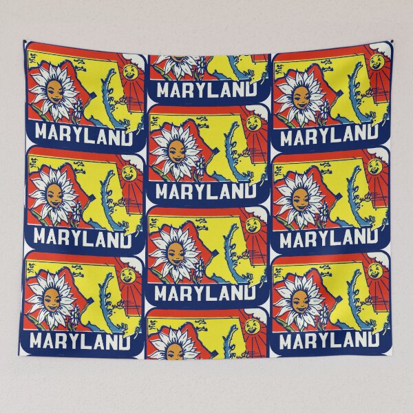 Item preview, Maryland MD State Vintage Travel Decal designed and sold by hilda74.