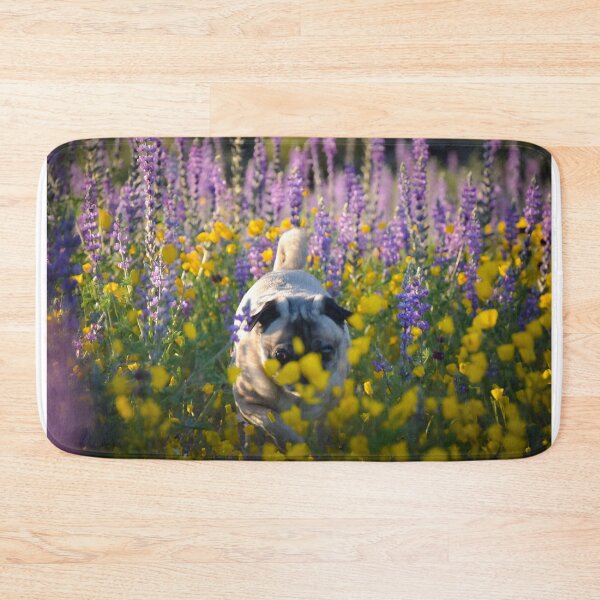 Item preview, Pug Plays Peek-a-Boo Through the Petals designed and sold by pugventurephoto.