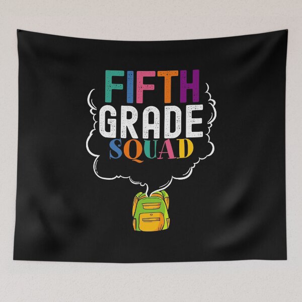 Item preview, 5th Grade Squad design Fifth Grade Back To School Tee designed and sold by woodsgoodsco.